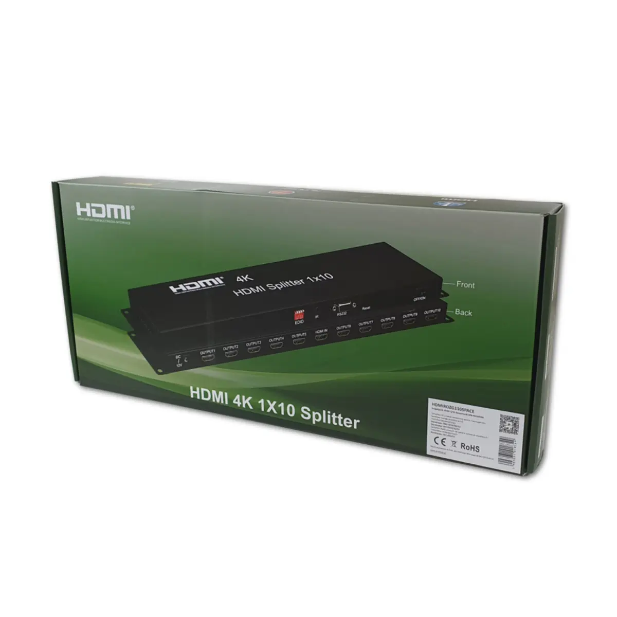 Rozgałęźnik HDMI 1x10 Spacetronik SPH-RS110V4A EDiD 1/10