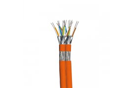 Kabel internetowy podwójny CAT 7 TWIN S/FTP 4x2xAWG26 (1xEkran) - 50m 