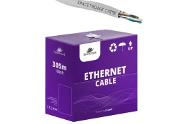 Skrętka kabel LAN CAT5e U/UTP AWG 24/1 Spacetronik 305m