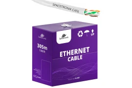 Skrętka kabel LAN CAT6 U/UTP AWG 24/1 Spacetronik 305m