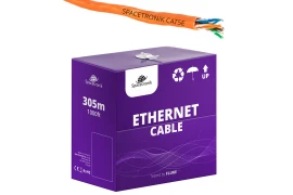 Skrętka kabel LAN PoE CAT5e U/UTP AWG 24/1 Spacetronik 305m