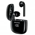 Słuchawki bezprzewodowe AWEI T28P Bluetooth 5.0 LCD czarne