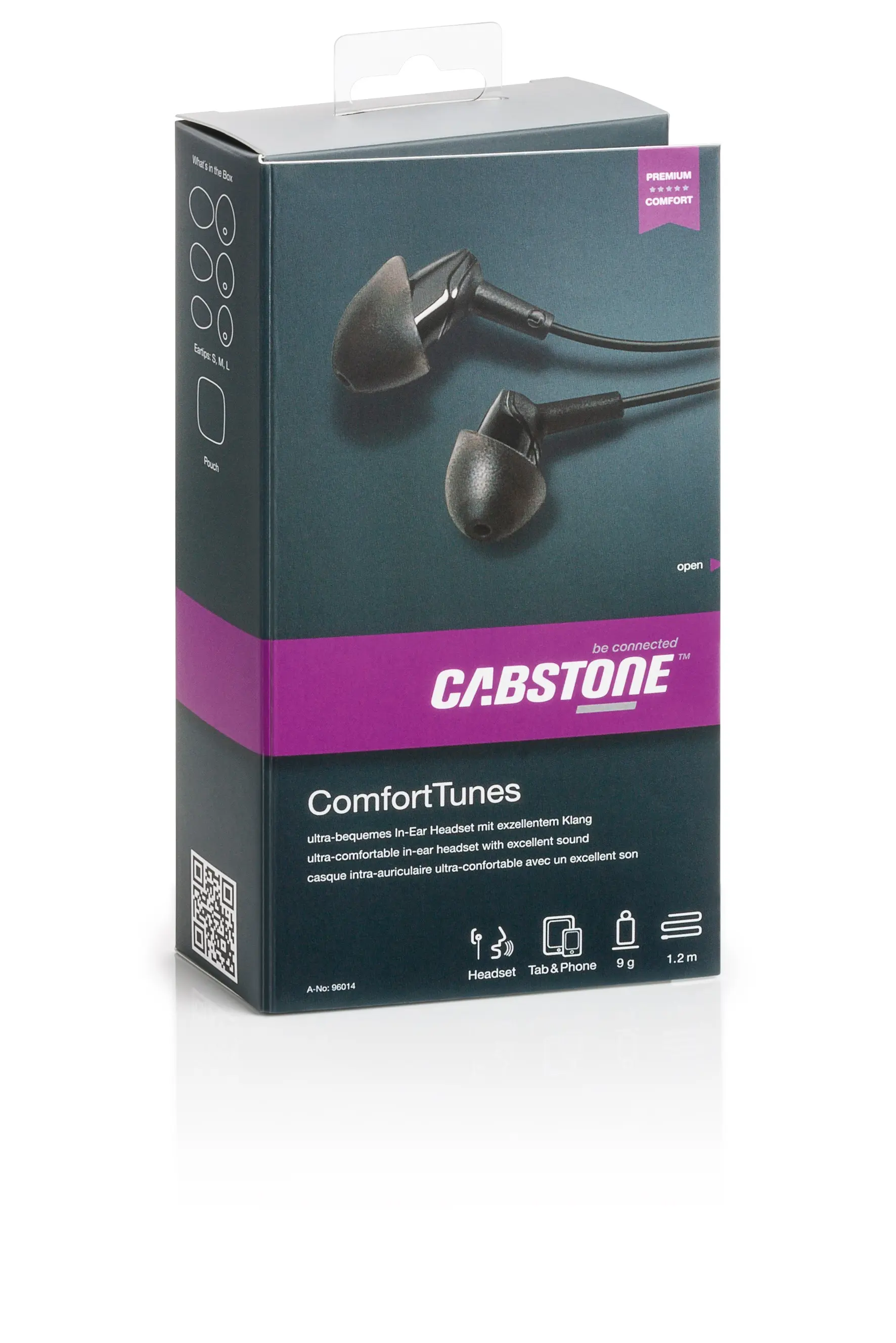 Słuchawki douszne z mikrofonem ComfortTunes CABSTONE