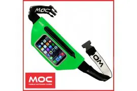 Sportowa saszetka nerka na telefon MOC Waist Bag lime