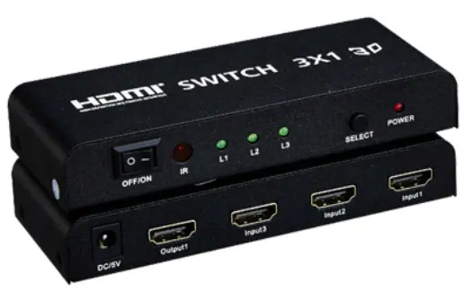 Sumator HDMI 3x1 M Spacetronik SPH-S103V4 3/1