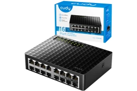 Switch biurowy 16 portów 10/100 przełącznik LAN Cudy FS1016D 
