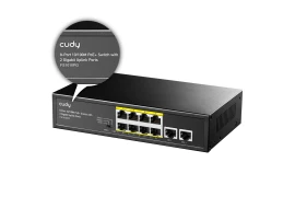 SWITCH PoE  8 portów i 2x Gigabit FS1010PG 120W VLAN CCTV do 250m