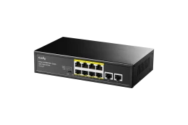 SWITCH PoE  8 portów i 2x Gigabit FS1010P 120W VLAN CCTV do 100m