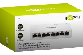 Switch sieciowy RJ45 1Gb LAN 8-portowy Goobay 10/100/1000Mbps