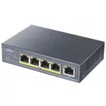 Switch sieciowy RJ45 1Gb LAN 5 portów w tym 4 POE+ 65W 10/100/1000Mbps Cudy GS1005P