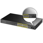 SWITCH zarządzalny L2 300W GS2018PS2 16x PoE  2x Gigabit 2x SFP CCTV VLAN