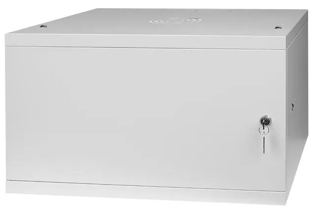 Szafa RACK 19'' 6U 450mm SZARA Drzwi stalowe