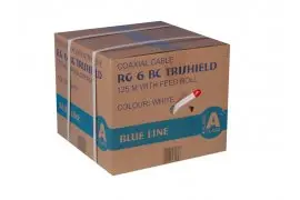 TRI-SHIELD Twin RG6 BC karton 125mb - biały