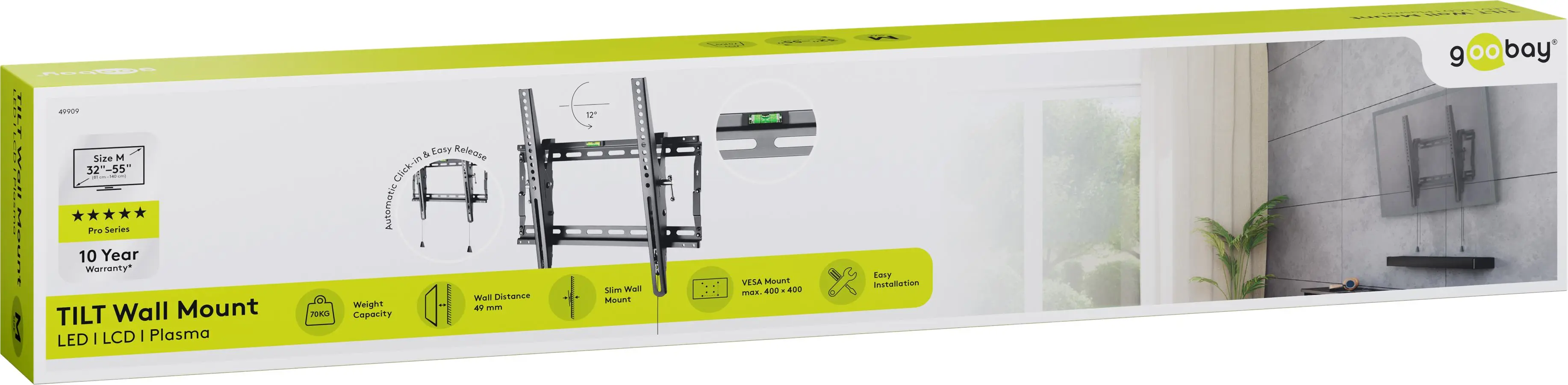 Uchwyt TV Goobay PRO TILT M 32
