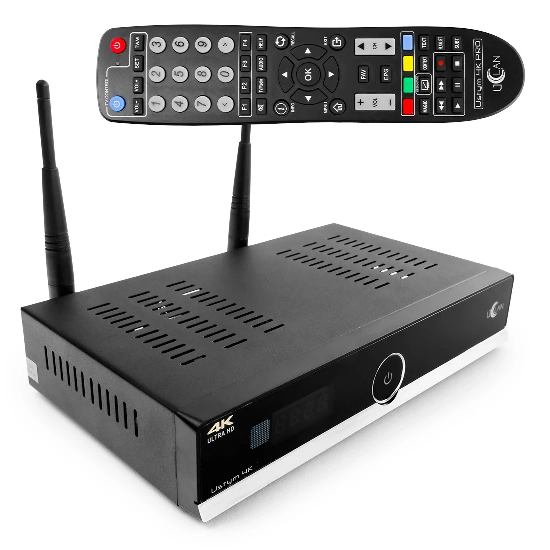 uClan Ustym 4K PRO UHD E2 TWIN TUNER DVB-S2X OpenATV 7.4