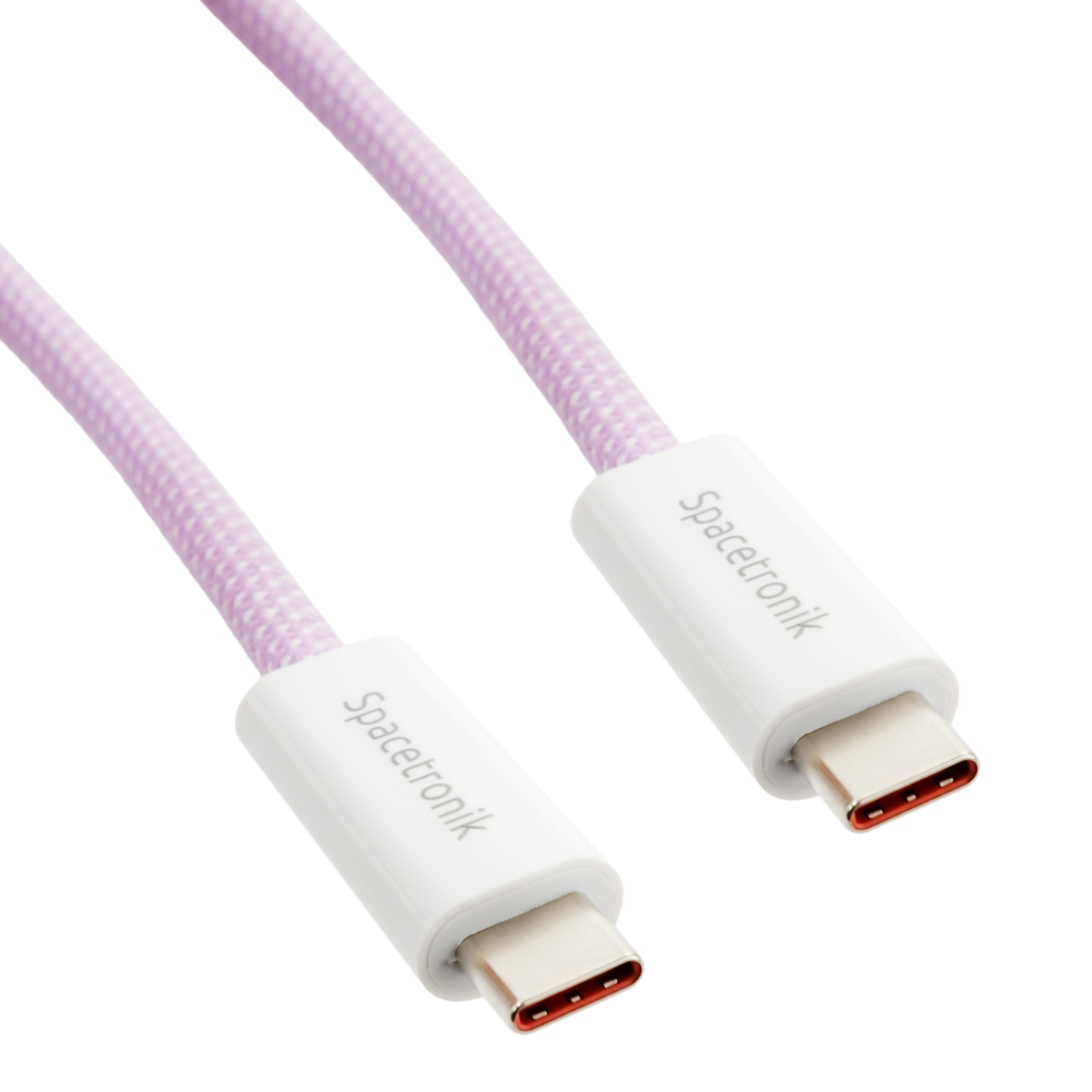 Ultraszybki Kabel USB-C USB4 40Gbps 240W 8K 60Hz Spacetronik KU43_SPC012V 1,2m Fioletowy