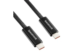 Ultraszybki Kabel USB-C USB4 40Gbps 240W 8K 60Hz Spacetronik KU43-SPC012B 1,2m Czarny
