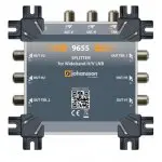 Rozgałęźnik 1x2 sygnału SAT LNB Wideband H+V + DVB-T2 Johansson 9655 