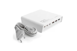 Wielofunkcyjna biała stacja ładująca 120W LDNIO Q605 6 portów USB (3 USB-C, 3 USB-A)