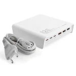 Wielofunkcyjna biała stacja ładująca 120W LDNIO Q605 6 portów USB (3 USB-C, 3 USB-A)