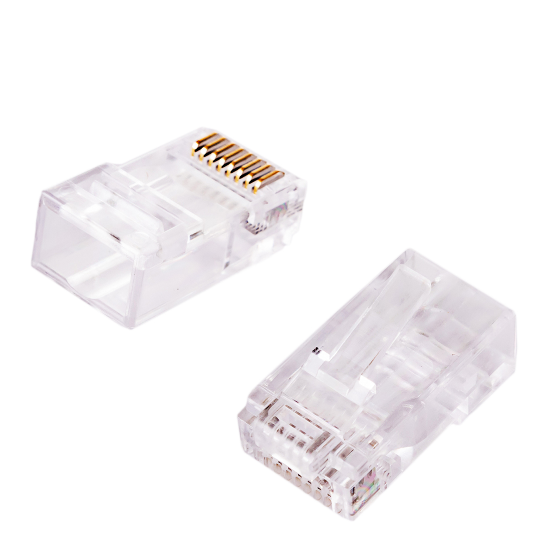 Wtyk sieciowy Pass Through RJ45 CAT6 Nieekranowany przelotowy 100 szt.