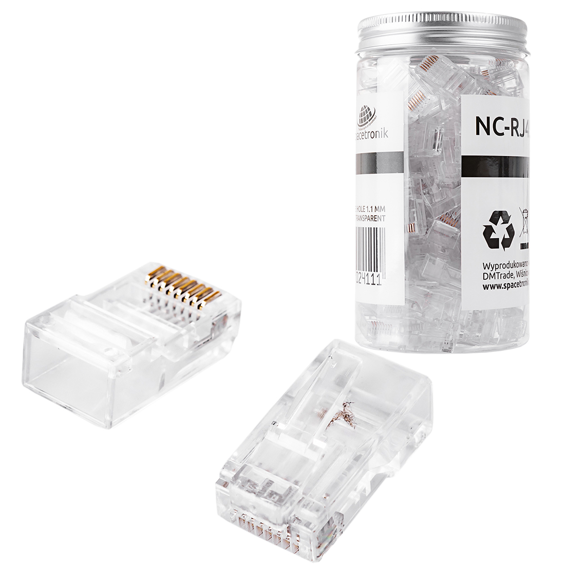 Wtyk sieciowy RJ45 CAT 6 UTP NC-RJ456UT-11 100szt