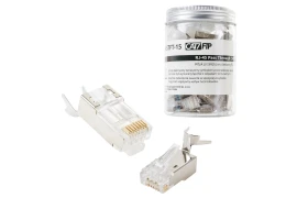 Wtyk sieciowy RJ45 Pass Through przelotowy CAT 7 FTP PT-RJ457FT-15 50 szt