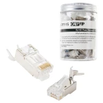 Wtyk sieciowy RJ45 Pass Through przelotowy CAT 7 FTP PT-RJ457FT-15 50 szt