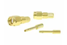 Wtyk SMA-RP H155(pin żeński), zaciskany, złoty
