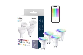 Żarówka LED WiFi RGB GU10 5W aplikacja Yeelight Smart 4 szt.