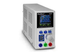 PeakTech 6181 - Bloc d'Alimentation de Laboratoire, CC 2 x 0-30V 0-6A, 0-6V  0-3A, Programmable, USB RS-232