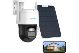 Zestaw Kamera Wi-Fi Reolink Trackmix auto-zoom + panel solarny biały