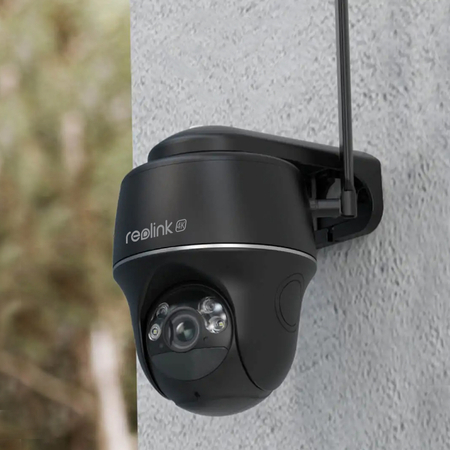 Inteligentna kamera Reolink Argus PT Ultra 8Mpix 4K, WiFi 2,4 i 5GHz z detekcją osób, czarna