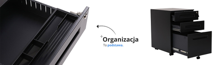 Szafka podbiurkowa kontenerek Spacetronik SPC-130B Outlet B-