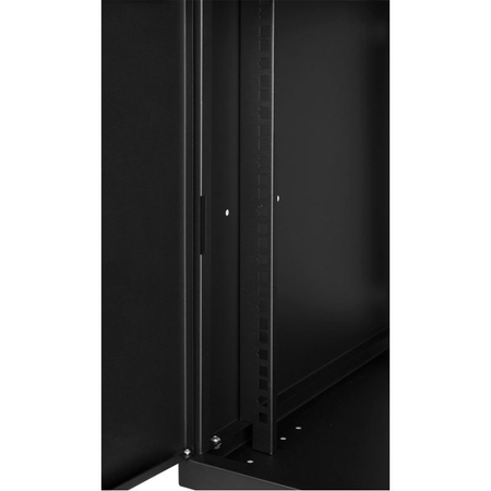 Szafa RACK 19'' 9U 450mm CZARNA Drzwi stalowe
