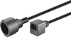 Kabel przedłużacz gniazdo AC Schuko - gniazdo C14 (komputerowe) Goobay 0,2m