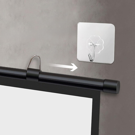 Projektorowy ekran ścienny prosty 92 cali 16:9