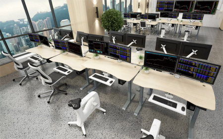 Stelaż do biurka regulowany elektrycznie Spacetronik SPE-114EB