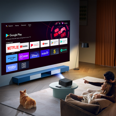 Projektor LCD WiFi6 1080p NFC Yaber K2s zestaw