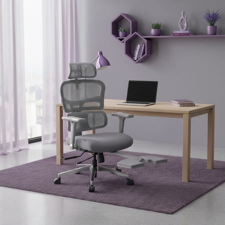 Ergonomiczny fotel Spacetronik LUMBO 44 Szary