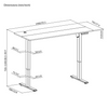 Elektryczne biurko Spacetronik Moris 120BB 140x70