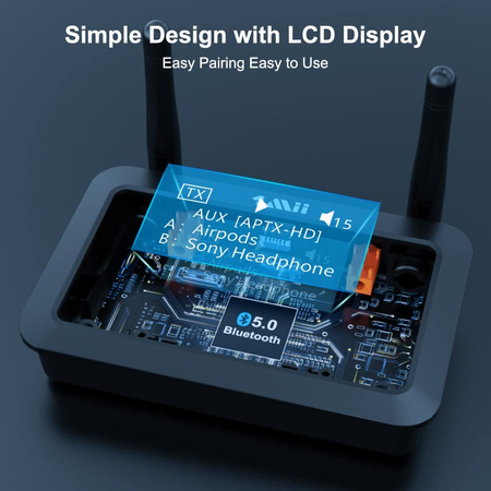 B03+ Bluetooth-Sender mit LCD 50m