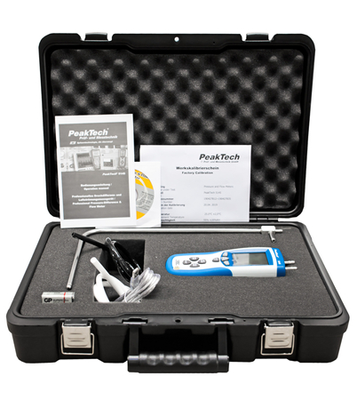 Miernik Różnicy Ciśnień Anemometr z USB PeakTech 5145
