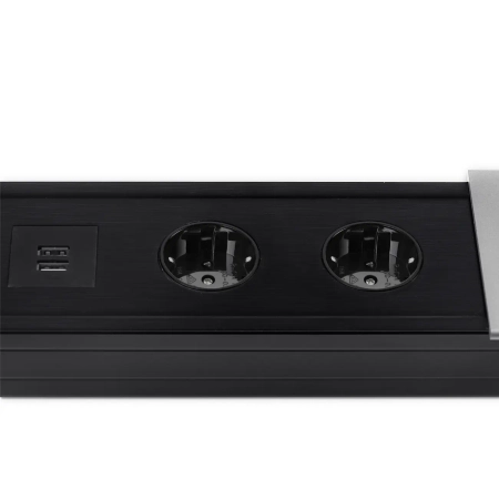 Wytrzymały uchwyt do 2 monitorów VESA 17”-35” Spacetronik SPA-S120B z wejściami USB OUTLET
