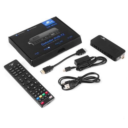 Dekoder DVB-T2 H.265 chowany za TV U8 Mini