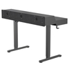 Mobile Singlel-Motor Sit-Stand Desk with Divider