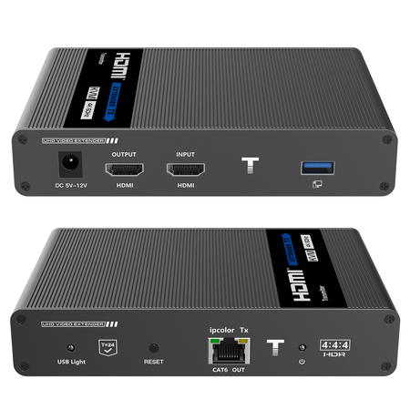 Konwerter HDMI na LAN ipcolor 4K x 2K@60Hz Spacetronik IP SPH-676KVM - zdjęcie 2