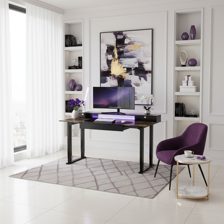 Mobile Electric Desk with Shelf Drawers - zdjęcie 2