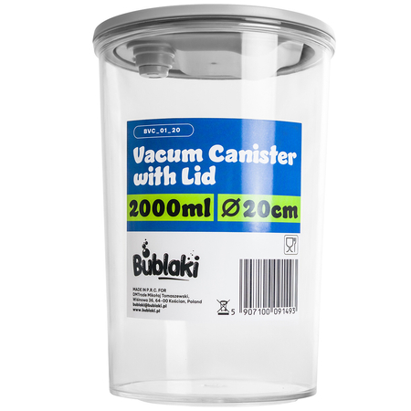 Pojemnik Próżniowy do żywności 2000ml wys. 20cm - zdjęcie 2