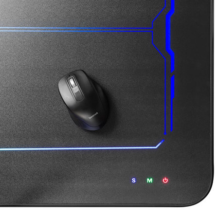 Biurko gamingowe elektryczne RGB z regulacją wysokości Spacetronik 120x60